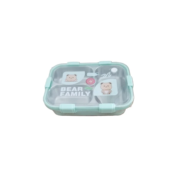 AKILLIELMA -LAXSON BESLENME KABI ÇELİK İTHAL BEAR FAMİLY YEŞİL 97088 0885 ürün görseli