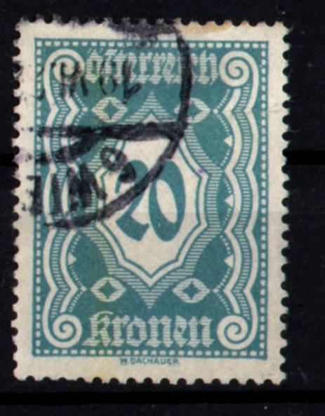 EABİ-Avusturya 1922 Taxe Pulları 20 Kr (ws1340) ürün görseli
