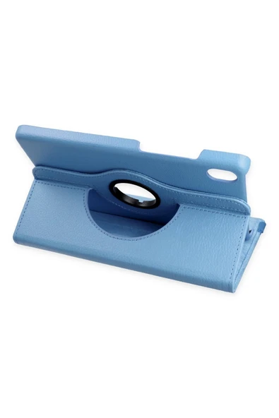 Samsung Galaxy X510 Tab S9 FE 11 Kılıf 360 Tablet Deri Kılıf - Turkuaz - Resim 4