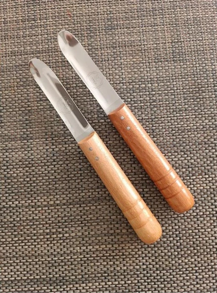Ahşap Saplı Patlıcan, Kabak, Patates, Biber Oyma Bıçağı - Oyacak x 2 Adet - 3