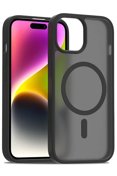 iPhone 15 Jota Magsafe Kapak - Siyah ürün görseli