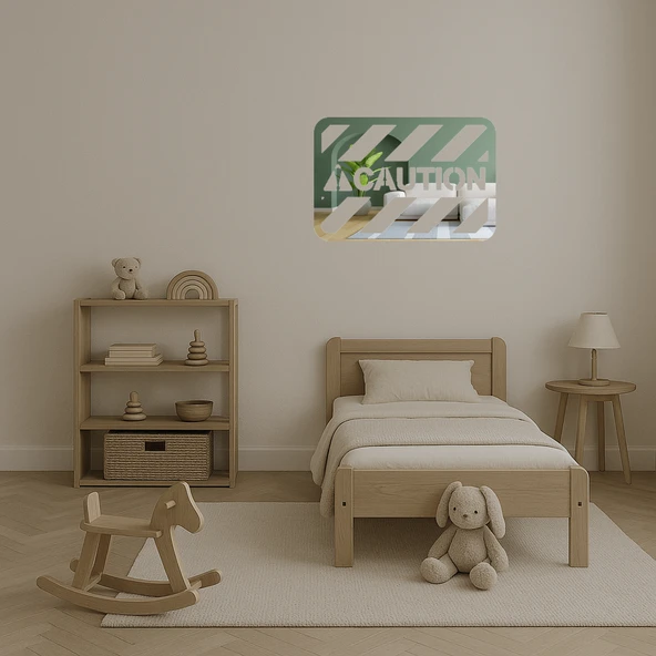 Caution Dikdörtgen Uyarı Tabelası - Resim 4