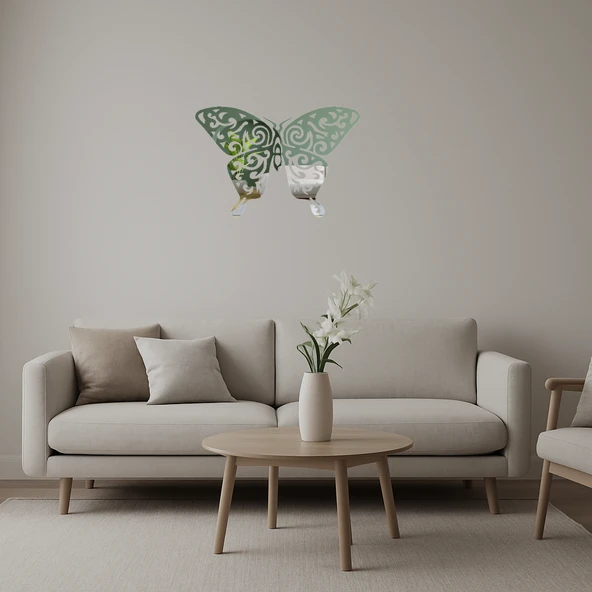 Butterfly 15 Dekoratif Aynalı Tablo ürün görseli