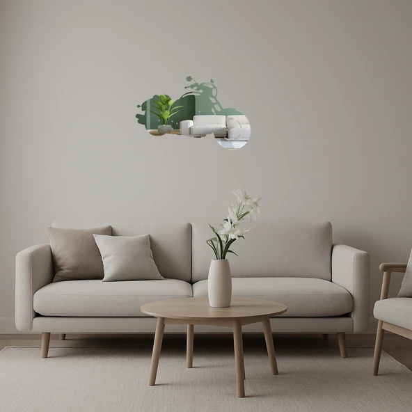 Şık ve Zarif  Motosiklet Aynalı Tablo ürün görseli