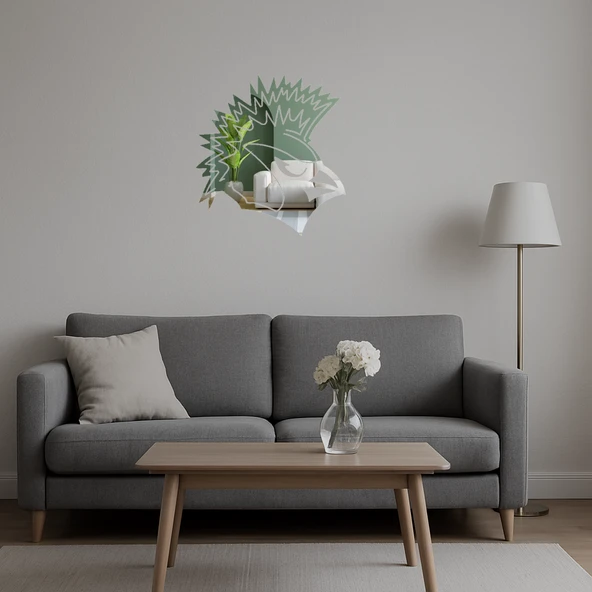 Arizona Cardinals Kuş Figürlü Dekoratif Aynalı Tablo - Resim 5