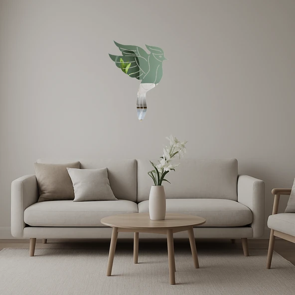 Kardinal Kuşu Dekoratif Aynalı Tablo ürün görseli