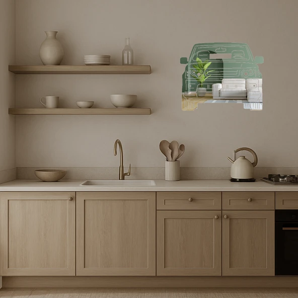 Off-Road Araç Dekoratif Aynalı Tablo - Resim 4