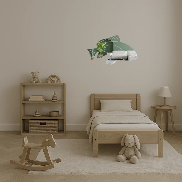 Deniz Dünyası Balık Dekoratif Aynalı Tablo - Resim 4