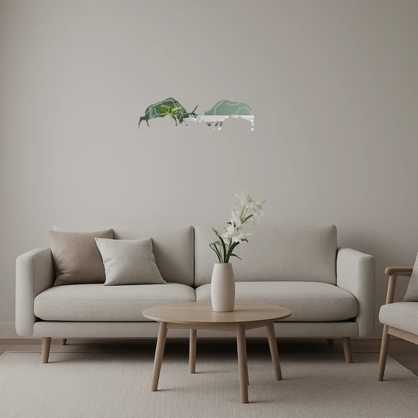 Yabani Hayat Dekoratif Aynalı Tablo - Vahşi Güzellik ürün görseli