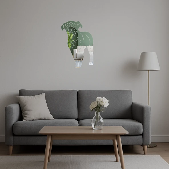 Sevimli Küçük Köpek  Duvar Aynalı Tablosu - Resim 5