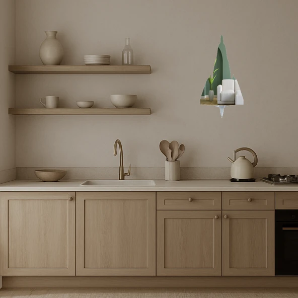 Vintage Uçak Poster Aynalı Tablo - Resim 2