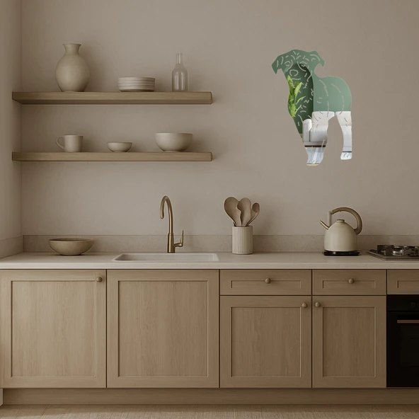 Sevimli Küçük Köpek  Duvar Aynalı Tablosu - Resim 3