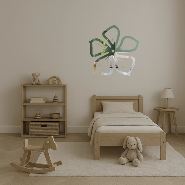 Nayantara Çiçeği Sanatsal Aynalı Tablo - Resim 4