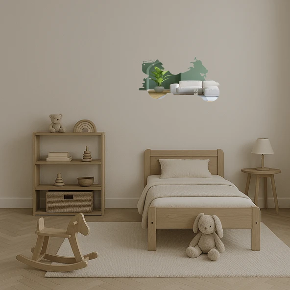 Çağdaş Stil  Motosiklet Dekoratif Aynalı Tablo - Resim 4