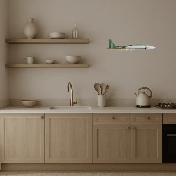 Dekoratif Uçak Aynalı Tablosu - Model 27 - Resim 3