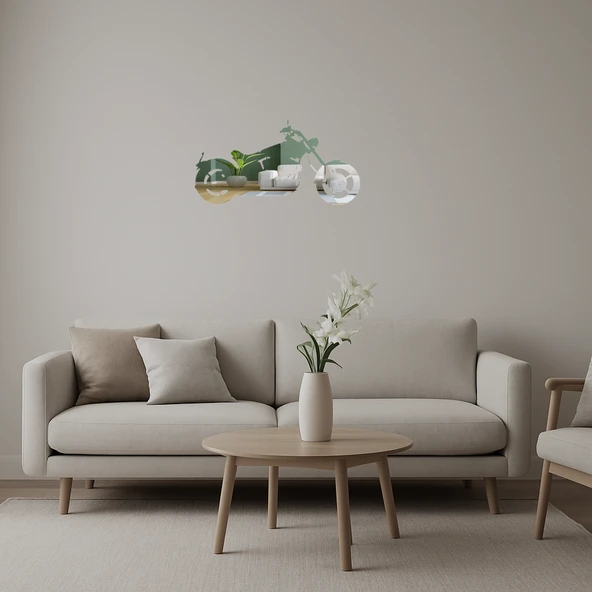 Endüstriyel Tasarım  Motosiklet Aynalı Tablosu ürün görseli