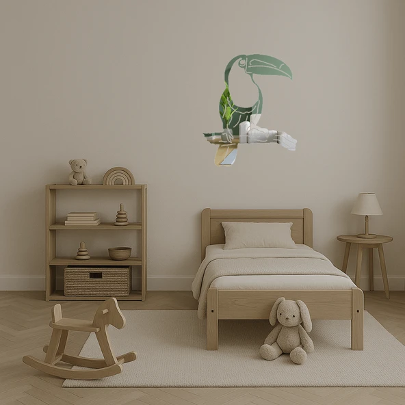 Kuş Silüetleri Dekoratif Aynalı Tablo - Minimalist Şıklık - Resim 2