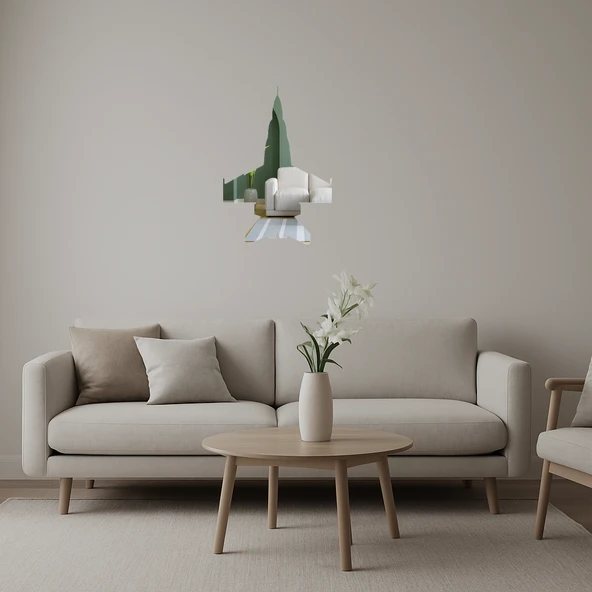 Aircraft 13 Dekoratif Duvar Aynalı Tablosu ürün görseli