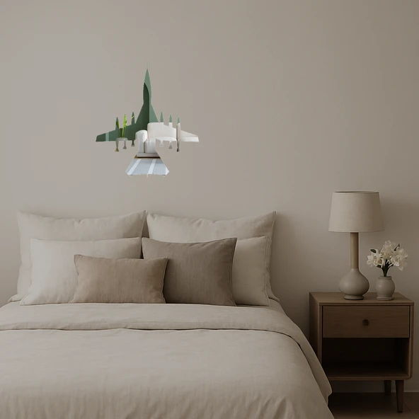 Dekoratif Uçak Aynalı Tabloları - Model 24 - Resim 2