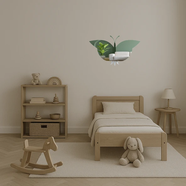 Minimalist Kelebek Dizaynlı  Aynalı Tablo - Resim 4