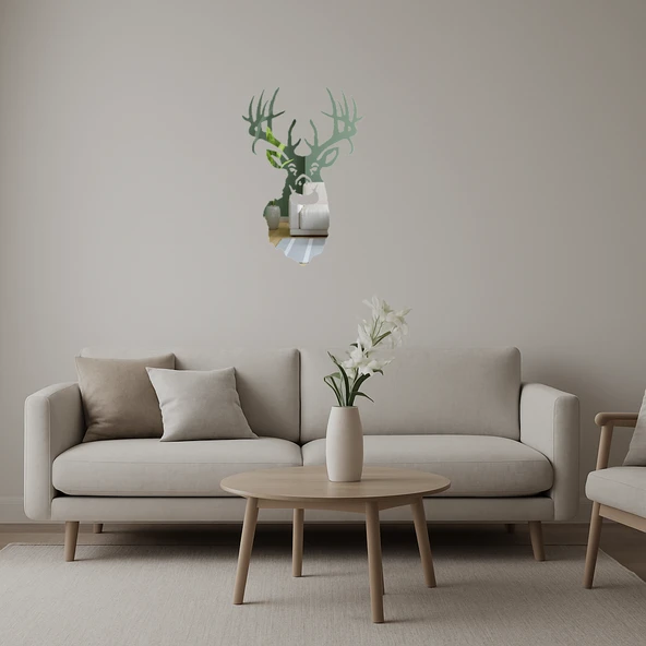 Orman Temalı Dekoratif Aynalı Tablo ürün görseli