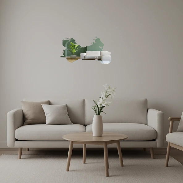 Çağdaş Stil  Motosiklet Dekoratif Aynalı Tablo ürün görseli