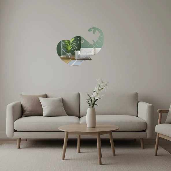 Fil Hortumu Dekoratif Aynalı Tablo ürün görseli