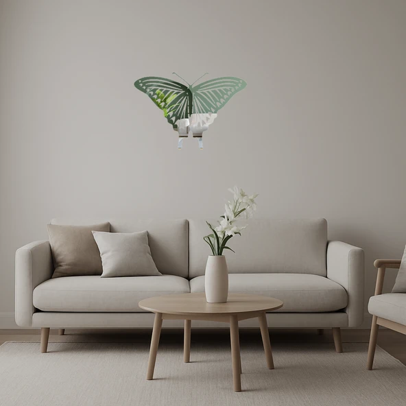 Butterfly 19 Dekoratif Aynalı Tablo ürün görseli