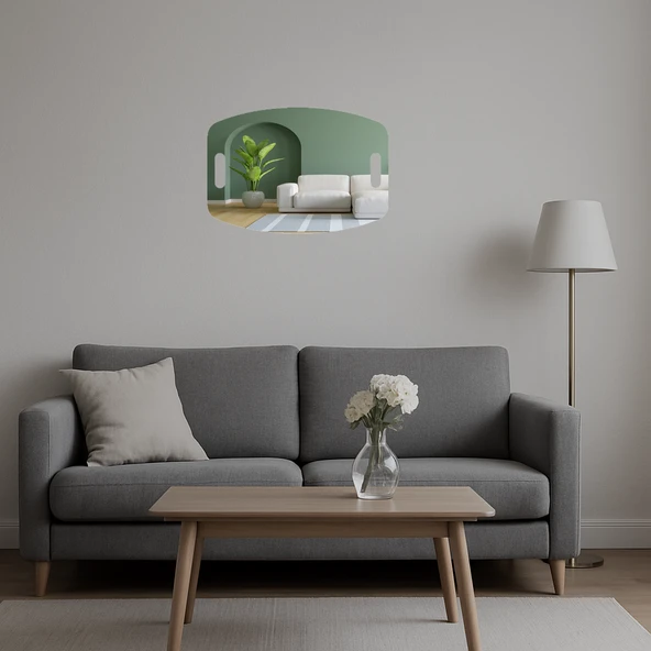 Deniz Temalı  Dekoratif Aynalı Tablo - Resim 5