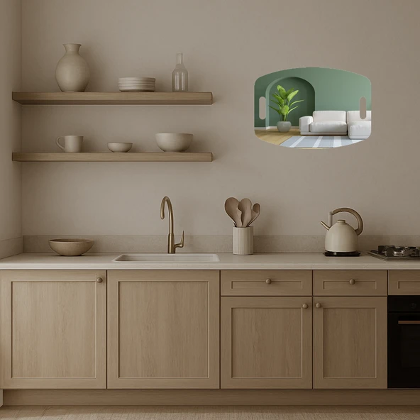 Deniz Temalı  Dekoratif Aynalı Tablo - Resim 3