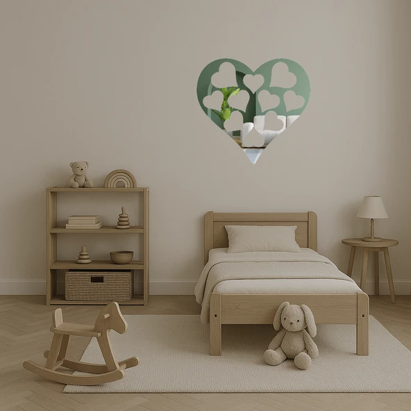 Sevgi Temalı Dekoratif Aynalı Tablo - Resim 4