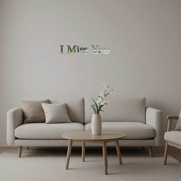 Seni Özlüyorum  Dekoratif Aynalı Tablo ürün görseli