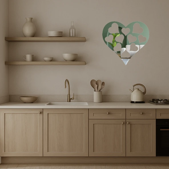 Sevgi Temalı Dekoratif Aynalı Tablo - Resim 3