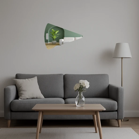 Geometrik Sanatlar  Dekoratif Aynalı Tablo - Resim 5