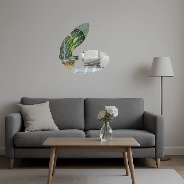 Modern Deniz Temalı Aynalı Tablo - Resim 5