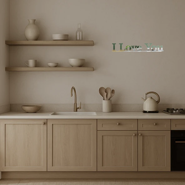 Dekoratif I Love You  Aynalı Tablo - Resim 3