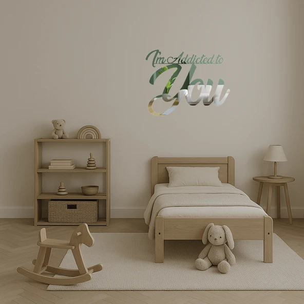 Sana Bağımlıyım Dekoratif Duvar Aynalı Tablosu - Resim 4