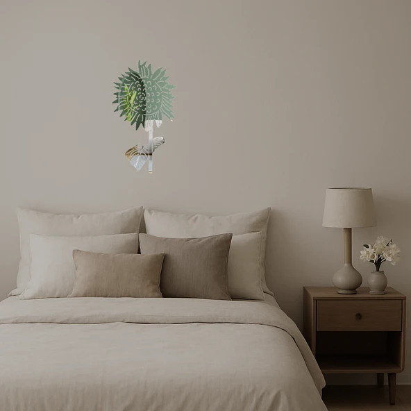 Romantik Çiçek Desenli Duvar Panosu - Resim 3