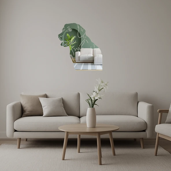 Sevimli Köpek Yüzü  Duvar Sanatı ürün görseli