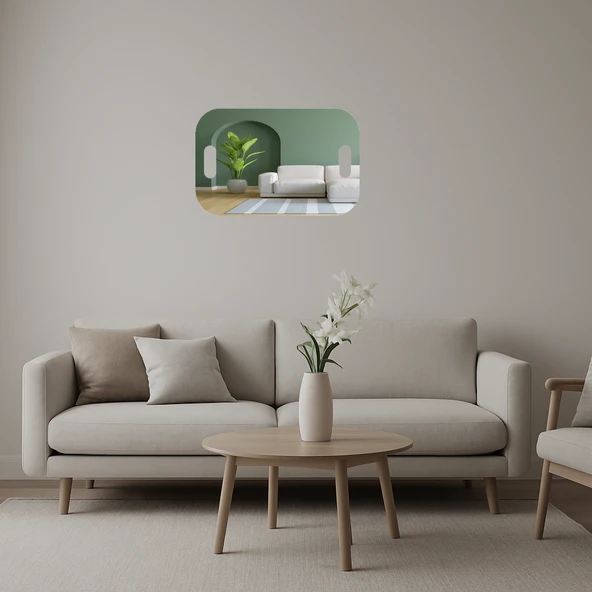 Minimalist Sanat İç Mekan Aynalı Tablosu ürün görseli