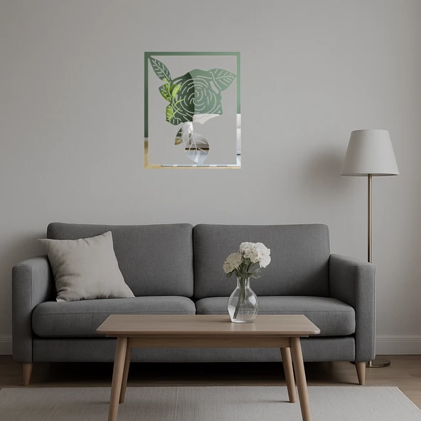 Estetik Çiçek Desenli Dekoratif Duvar Panosu - Resim 5