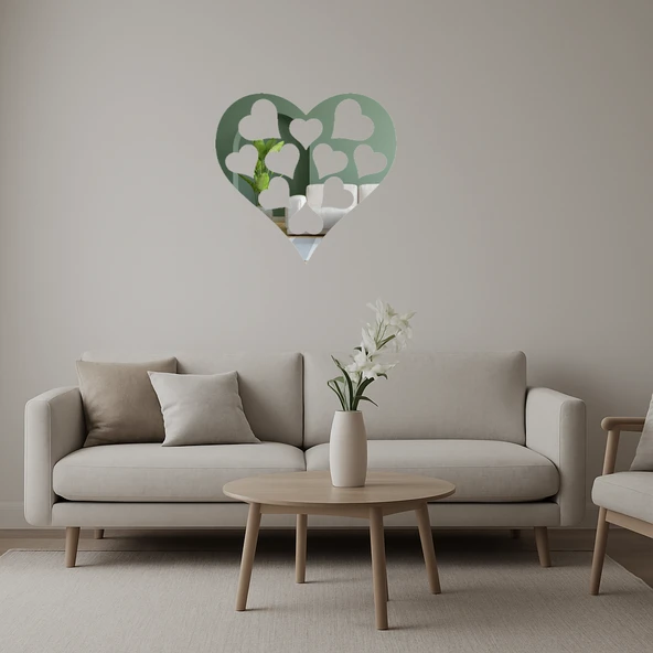 Sevgi Temalı Dekoratif Aynalı Tablo ürün görseli