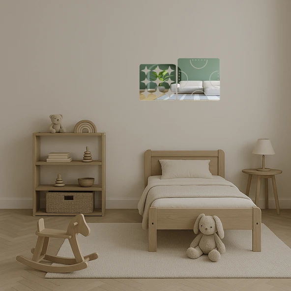 Etnik Desenli  Dekoratif Aynalı Tablo - Resim 4