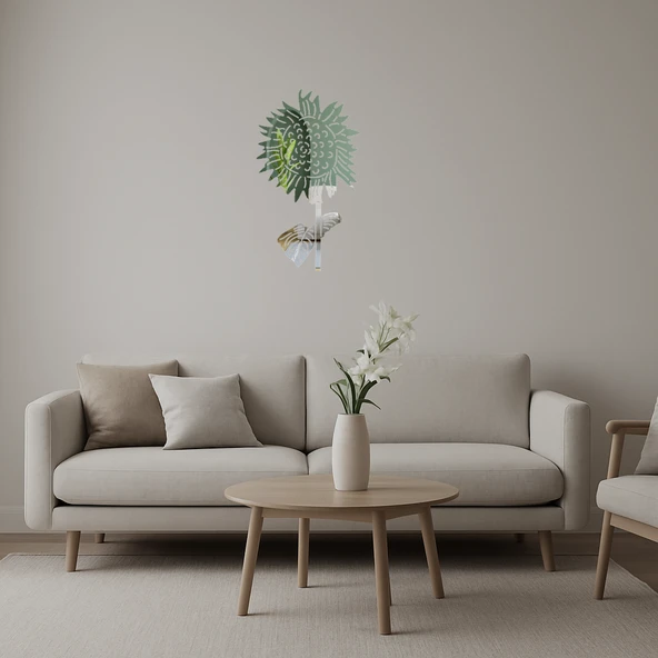 Romantik Çiçek Desenli Duvar Panosu ürün görseli