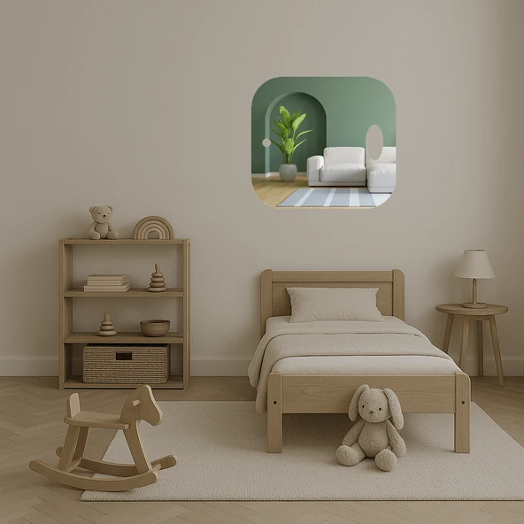 Vintage Dokunuşlar Dekoratif Aynalı Tablo - Resim 4