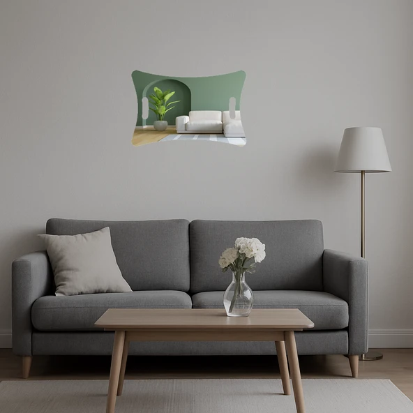 Doğa Manzaralı  Dekoratif Aynalı Tablo - Resim 5