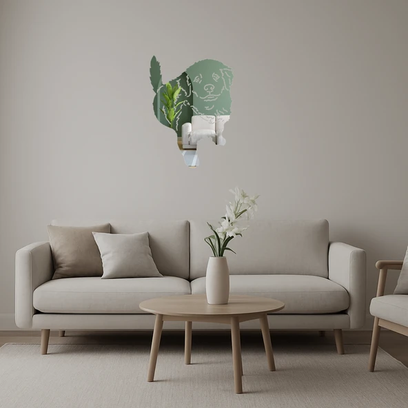 Sevimli Köpek Dekoratif Aynalı Tablo ürün görseli