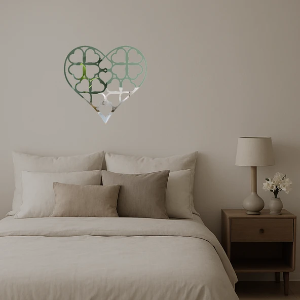 Sevgi ve Kalp Motifli  Aynalı Tablo - Resim 3