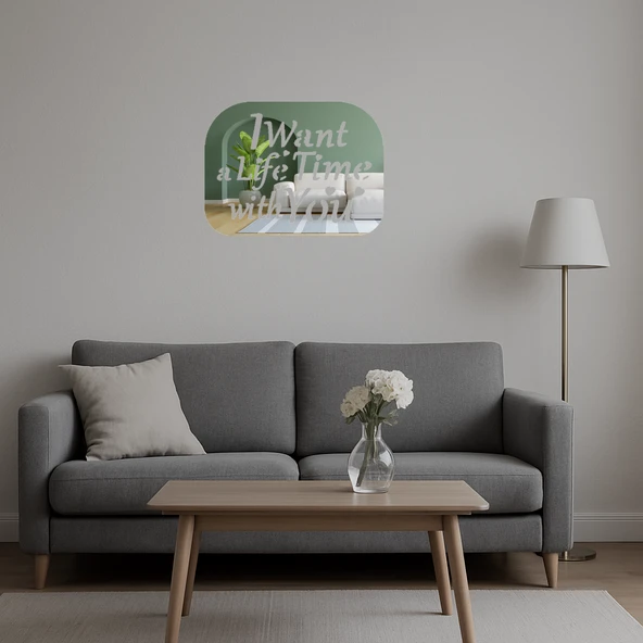 Sonsuz Aşk Dekoratif Aynalı Tablo - Resim 5