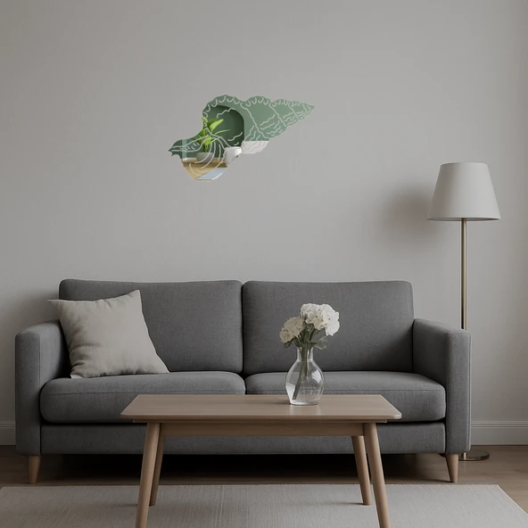 Şık Deniz Kabukları Desenli  Aynalı Tablo - Resim 2